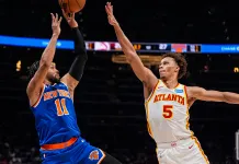 Steve Makinen’s NBA Betting Trends and Best Bets for Tuesday, April 28 And Wednesday, April 29 Jalen Brunson New York Knicks guard and Dyson Daniels Atlanta Hawks guard