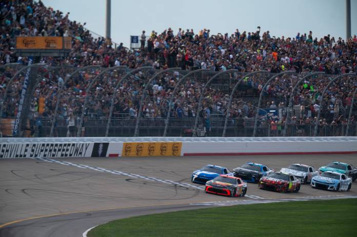 NASCAR drivers at Nashville Superspeedway