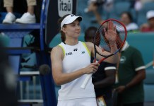 Tennis Best Bets Today: Internazionali BNL d’Italia picks for Wednesday, May 13 Elena Rybakina reacts to a win at the Miami Open in 2026.