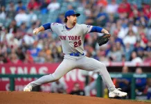 Best MLB Player Props Today (June 12, 2026): Picks & Predictions Mets ace Nolan McLean throws a pitch against the Angels during the 2026 MLB season.