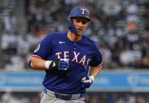 MLB Player Props Best Bets for Monday, May 11: Mike Trout, Kevin Gausman, Corey Seager, and others Rangers star Corey Seager runs the bases against the Yankees during the 2026 MLB season.