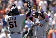 MLB Player Prop Picks Today: Top Prop Bets for Sunday, May 24 Giants Matt Chapman celebrates with Harrison Bader during the 2026 MLB season.