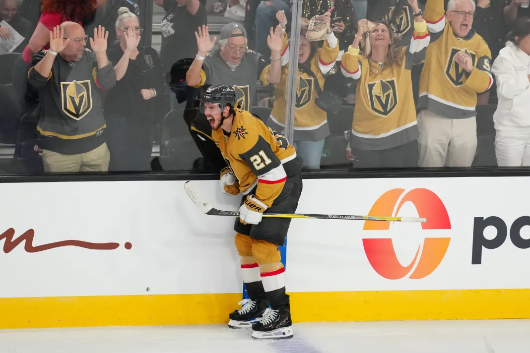 NHL: Stanley Cup Playoffs-Colorado Avalanche at Vegas Golden Knights Brett Howden Vegas Golden Knights center