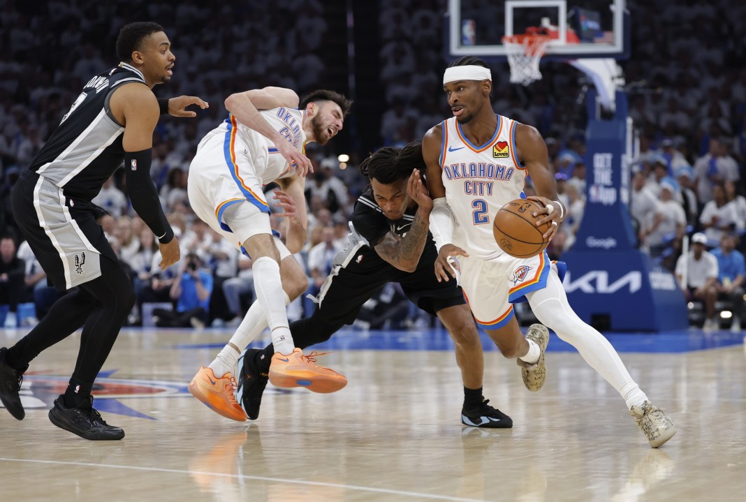 NBA: Playoffs-San Antonio Spurs at Oklahoma City Thunder San Antonio Spurs, Oklahoma City Thunder, NBA