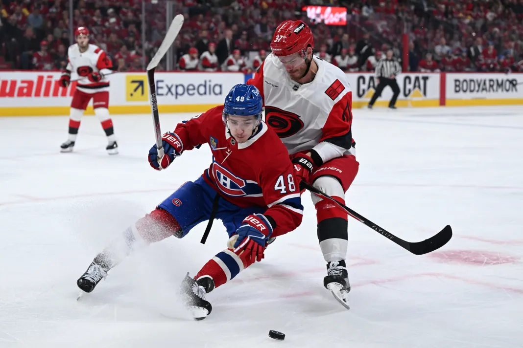 NHL: Stanley Cup Playoffs-Carolina Hurricanes at Montreal Canadiens Montreal Canadiens, Carolina Hurricanes, NHL