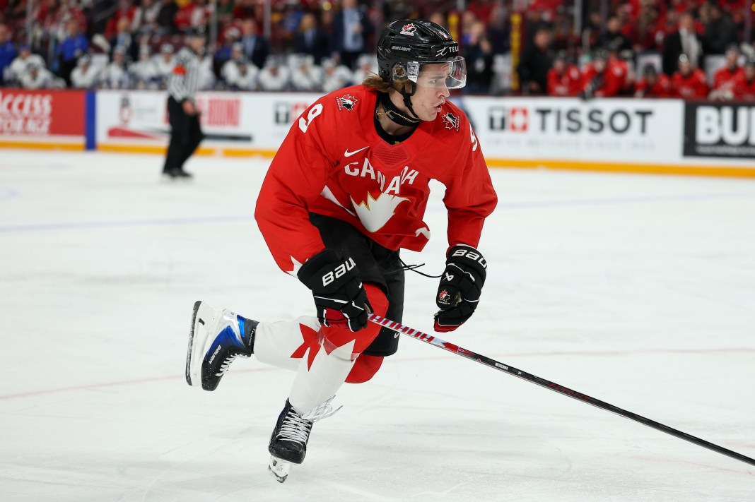 Hockey: 2026 IIHF World Junior Championship-Canada vs Finland Gavin McKenna, NHL Draft