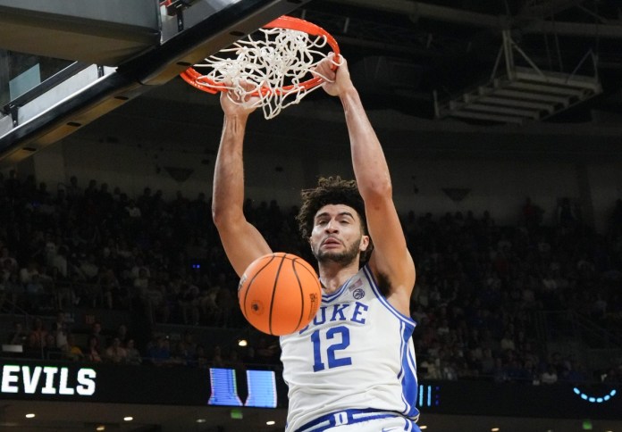 Duke forward Cameron Boozer dunks during the 2026 NCAA Tournament.