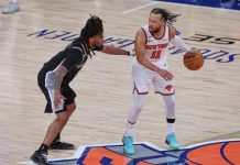 Spurs vs. Knicks Game 4 Pick: 2025-26 NBA Finals Predictions and Odds Spurs guard Stephon Castle guards Jalen Brunson during the 2025-26 NBA Finals.