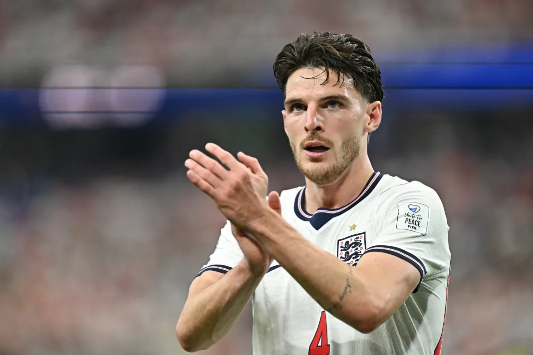 Soccer: FIFA World Cup 2026 - Group L - England v Croatia Declan Rice, England, World Cup, soccer