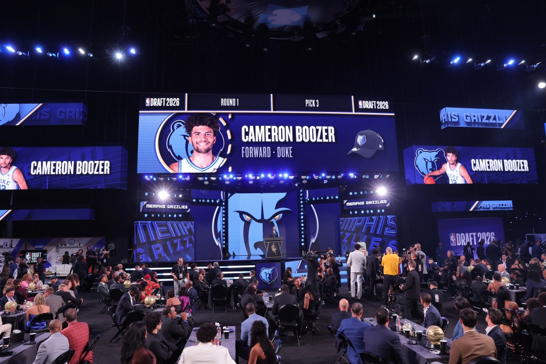 Grizzlies select Duke star Cameron Boozer with the third pick in the 2026 NBA Draft.