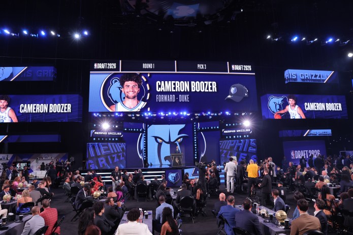 Grizzlies select Duke star Cameron Boozer with the third pick in the 2026 NBA Draft.