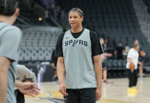 NBA Summer League Best Bets: Picks & Predictions for Saturday, July 11 Spurs wing Carter Bryant warming up for an NBA Finals game against the Knicks.