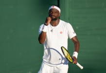 Wimbledon Picks: Tennis best bets and predictions for Saturday, July 4 Frances Tiafoe celebrates a point at Wimbledon in 2026.