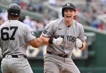 MLB Simulation Projected Scores Provide Solid Handicapping Foundation Ben Rice New York Yankees first baseman