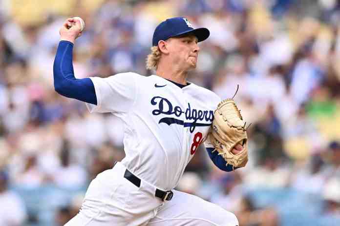 Emmet Sheehan, Los Angeles Dodgers, MLB