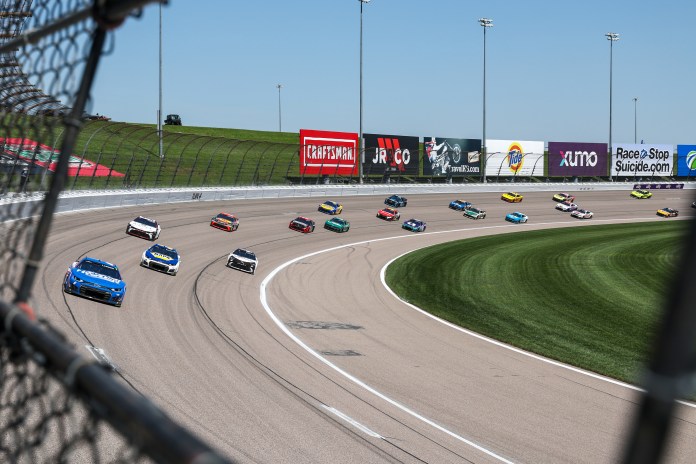 NASCAR drivers at Kansas Speedway