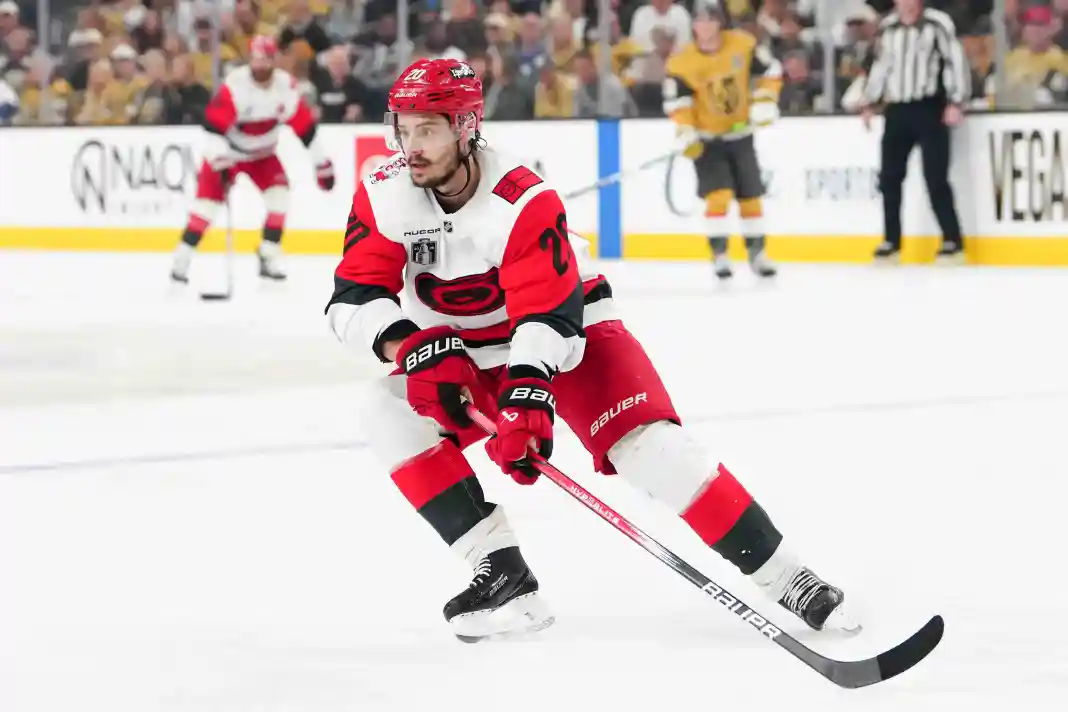 NHL: Stanley Cup Final-Carolina Hurricanes at Vegas Golden Knights Sebastian Aho, Carolina Hurricanes, NHL