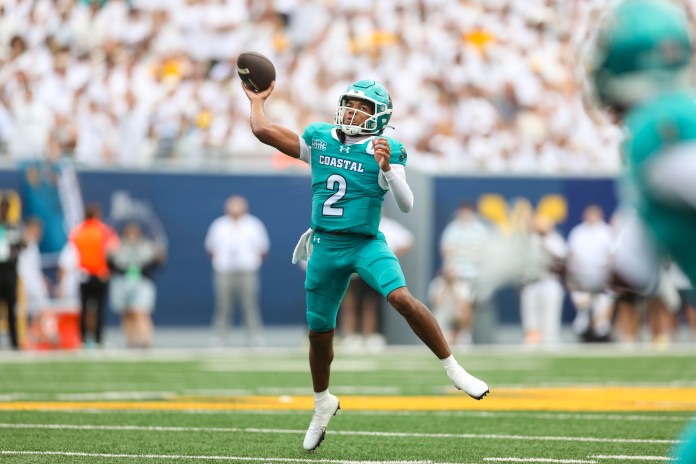 liberty vs. coastal carolina prediction week 4 picks flames chanticleers
