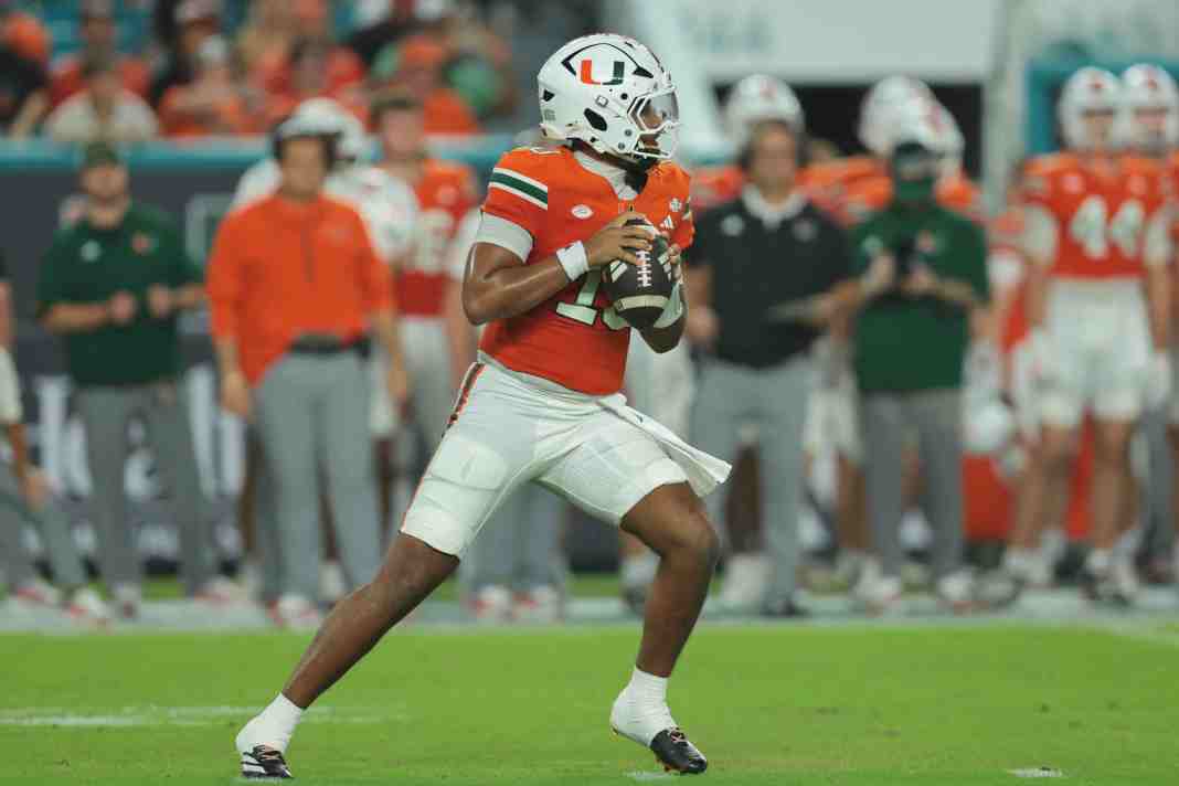 NCAA Football: Florida A&M at Miami Darian Mensah, Miami, college football