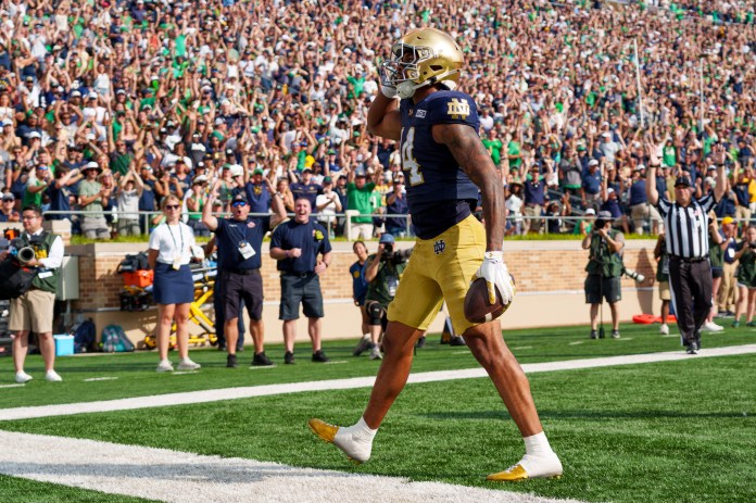 Micah Gilbert Notre Dame wide receiver