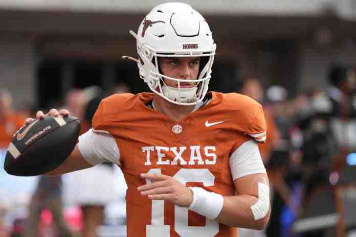 Arch Manning, Texas, college football