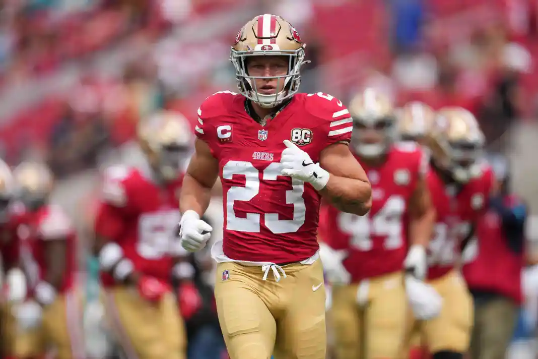 NFL: Miami Dolphins at San Francisco 49ers Christian McCaffrey, San Francisco 49ers, NFL