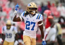 Steve Makinen: Clarifying Effective College Football Play-by-Play Ratings for Week 5 Ta'Shawn James UCLA Bruins defensive back