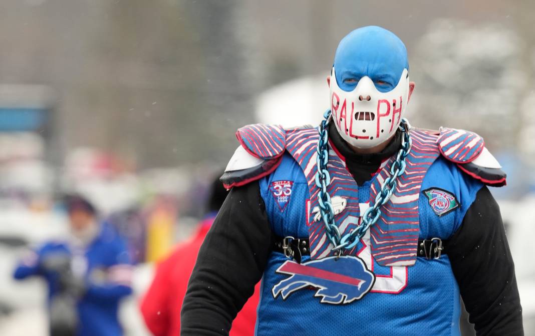Frank Barber, better known as Bills Mafia super fan Hannabill Lecter, heads to the stadium to join friends as Bills fans Bills Mafia