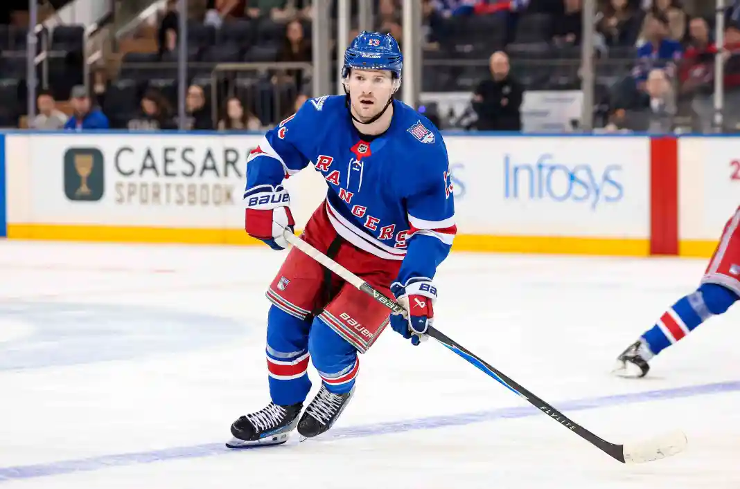 NHL: Washington Capitals at New York Rangers Alexis Lafreniere, New York Rangers, NHL