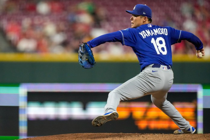 Yoshinobu Yamamoto Los Angeles Dodgers pitcher