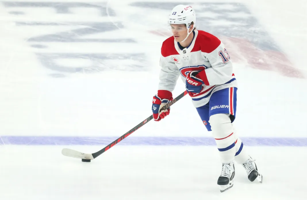 NHL: Montreal Canadiens at Pittsburgh Penguins Cole Caufield Montreal Canadiens right wing