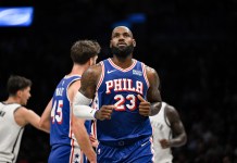 Philadelphia 76ers 2026-27 NBA Preview: Burning Questions, Analysis, Win Total Prediction 76ers star LeBron James runs the floor against the Nets in preseason.