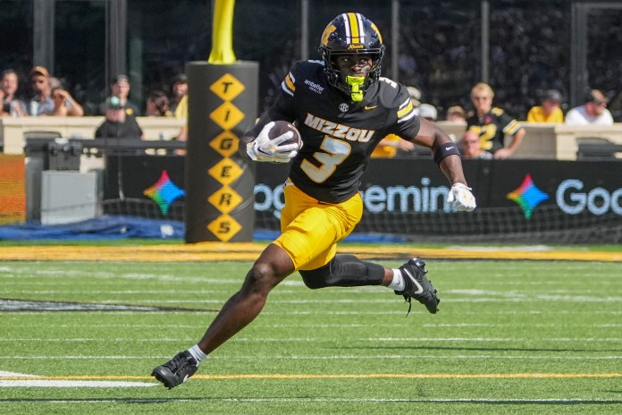 Damarion Fowlkes Missouri Tigers wide receiver