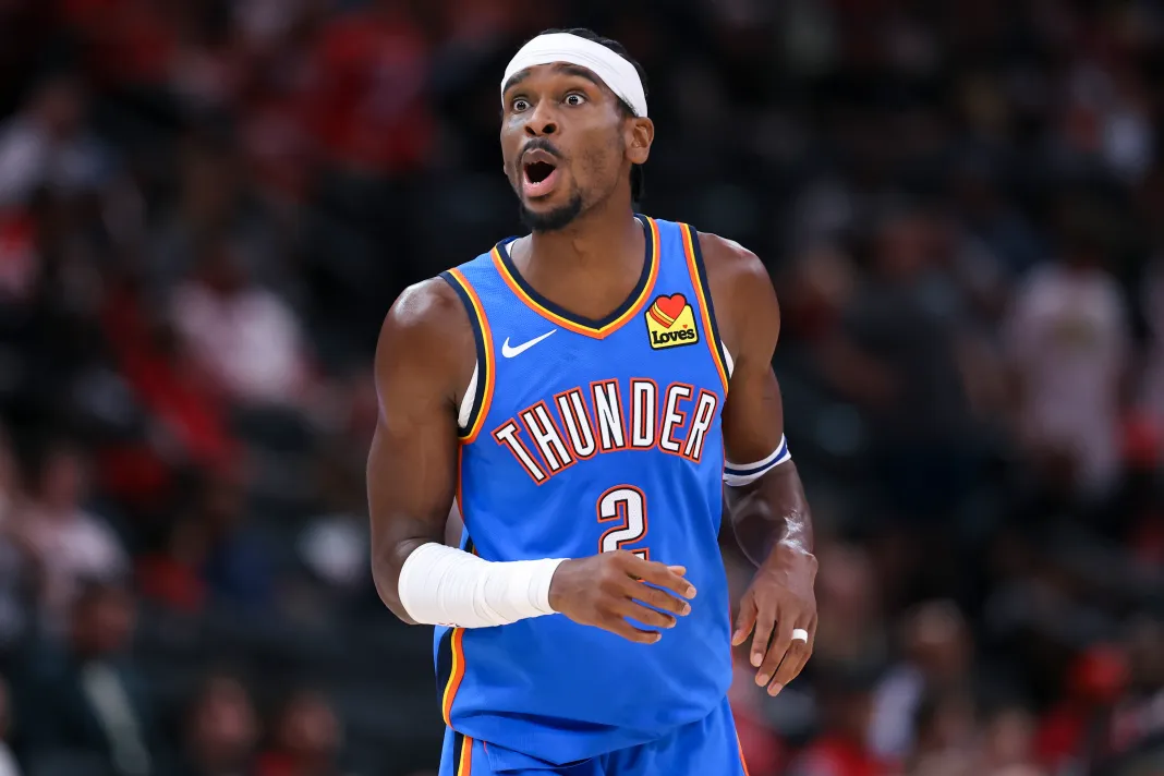 NBA: Preseason-Oklahoma City Thunder at Houston Rockets Shai Gilgeous-Alexander Oklahoma City Thunder guard