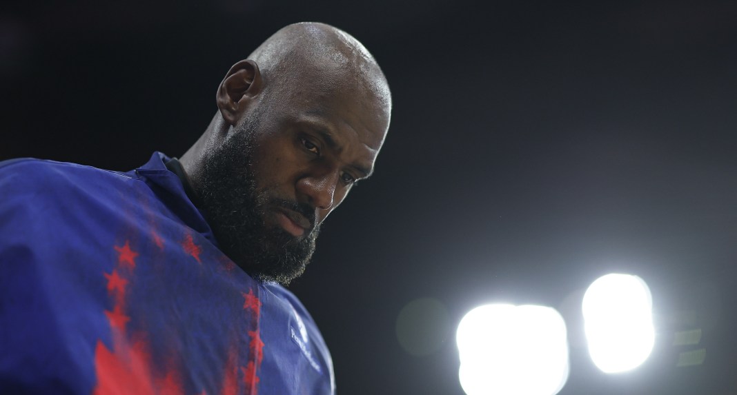 NBA: Preseason-Boston Celtics at Philadelphia 76ers LeBron James