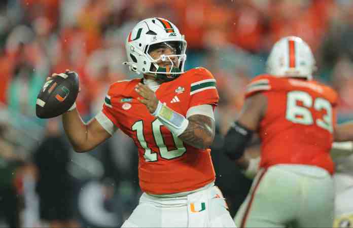 Darian Mensah, Miami FL, college football