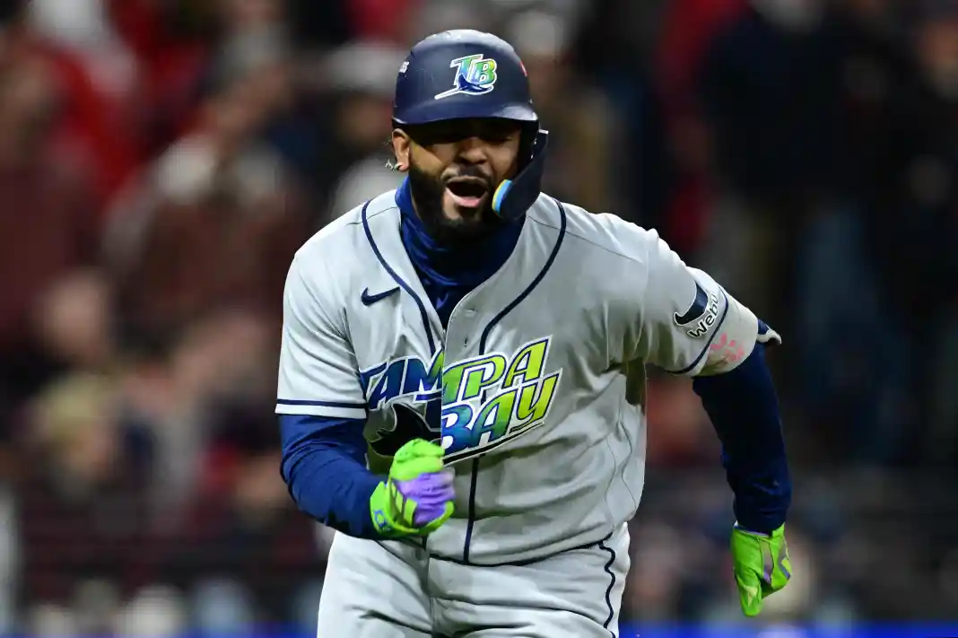MLB: ALCS-Tampa Bay Rays at Cleveland Guardians Junior Caminero, Tampa Bay Rays, MLB