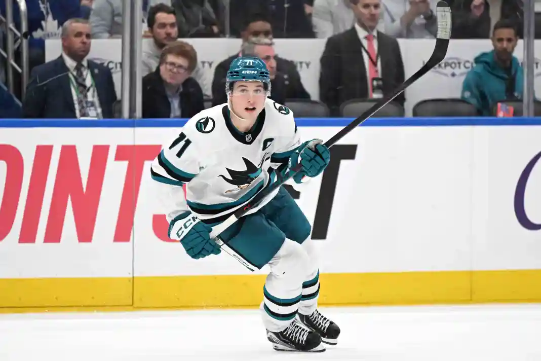 NHL: San Jose Sharks at Toronto Maple Leafs Macklin Celebrini, San Jose Sharks, NHL