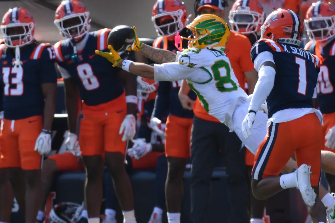 NCAA Football: Oregon at Illinois week 9 college football power ratings picks predictions projections